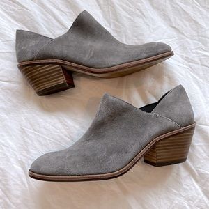 Vince camuto gray suede bootie. Size 8. Gently worn